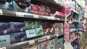 衛生棉,超市,全聯。（圖／記者馮珮汶攝）
