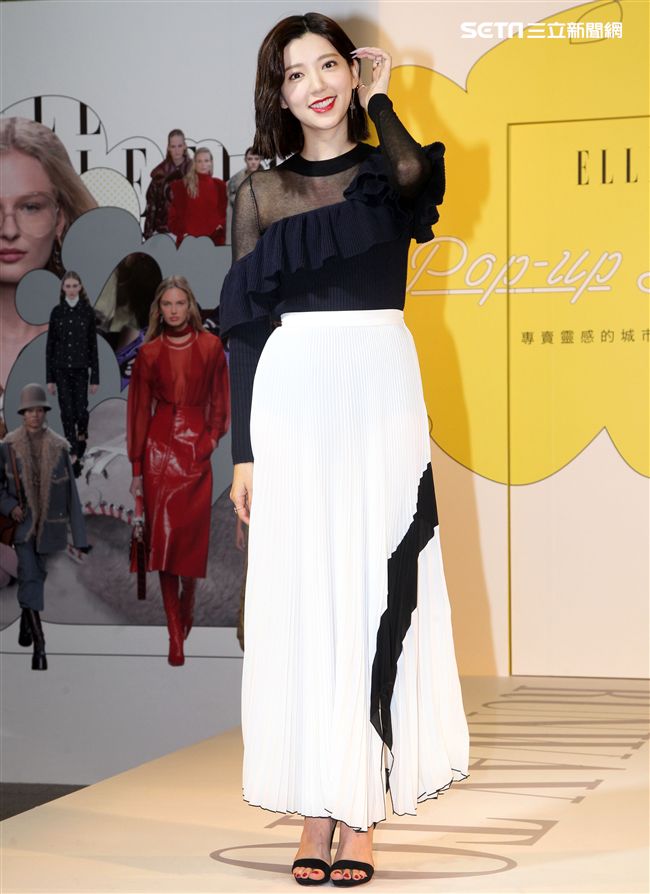 郭雪芙化身超模性感走秀，展現女性自信風格態度。（記者邱榮吉/攝影）