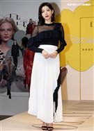 郭雪芙化身超模性感走秀，展現女性自信風格態度。（記者邱榮吉/攝影）