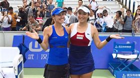 詹詠然與Martina Hingis,辛吉絲（圖／取自詹詠然臉書）