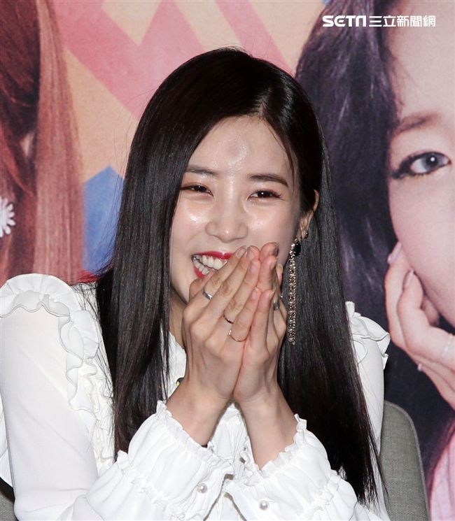 韓國女子音樂組合0Apink成員朴初瓏。（記者邱榮吉/攝影）