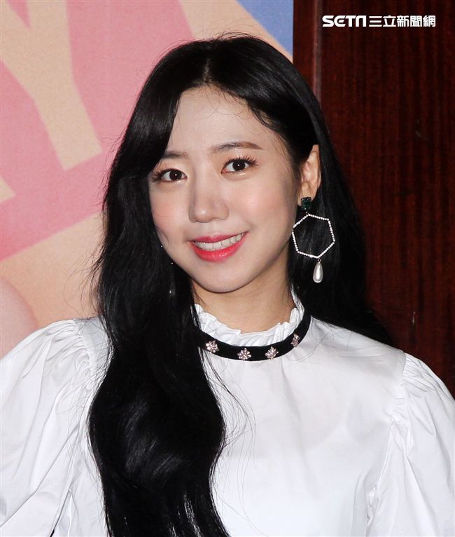 韓國女子音樂組合0Apink成員金南珠。（記者邱榮吉/攝影）