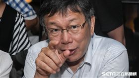 台北市長柯文哲出席記者餐敘 圖／記者林敬旻攝