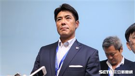 日本武士監督稻葉篤紀。（圖／記者王怡翔攝）