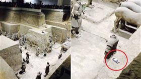 十一長假,中國大陸,兵馬俑,手機,進貢,文物,導遊（圖／翻攝自微博）https://www.weibo.com/1806128454/Fpanojp1i?refer_flag=1001030106_&type=comment#_rnd150734376904