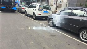 停車,轎車,車主,噴漆,白漆
（圖／翻攝自爆料公社）