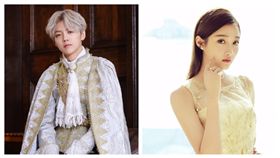 鹿晗,關曉彤（合成圖／翻攝自鹿晗、關曉彤微博）