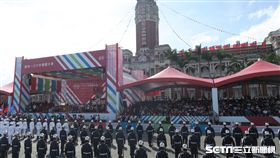 國慶預演。（記者盧素梅攝）