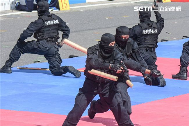 國慶表演三軍特勤隊（圖／記者林敬旻攝）
