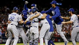 ▲洛杉磯道奇連2年闖進國家聯盟冠軍系列賽。（圖／美聯社／達志影像）