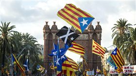 加泰隆尼亞,獨立公投,西班牙（圖／美聯社／達志影像）