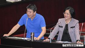 中國國民黨立法委員林為洲、王惠美 圖／記者林敬旻攝