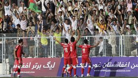 ▲巴基斯坦球員在與阿富汗比賽中進球慶祝。（圖／美聯社／達志影像）