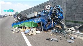 肇事大貨車　鐵齒輪害死人　雲林　翻攝畫面