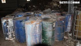 陳男租下閒置廠房，再招攬非法清運業者，傾倒大量事業廢棄物，待廠房堆滿後再消失，讓地主獨自收拾爛攤子，警方循線逮獲陳嫌及其同夥，訊後依違反廢棄物清理法送辦（翻攝畫面）