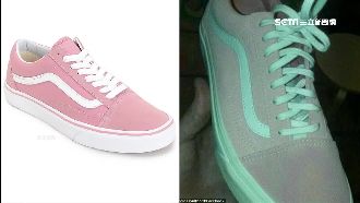 這雙鞋到底是灰綠還粉白？網掀顏色戰