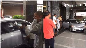 嚇壞了！比丘尼倒車踩錯檔撞騎樓　猛念「阿彌陀佛」壓驚
倒車,騎樓,車禍,圖/翻攝畫面