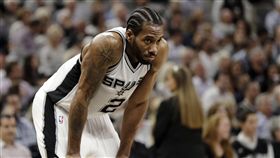 ▲馬刺隊Kawhi Leonard將缺席開幕戰。（圖／美聯社／達志影像）