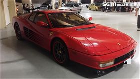 經典90老車車聚，法拉利testarossa