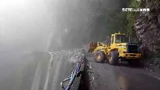 山友攀南橫遇坍方　土石崩落拔腿狂奔