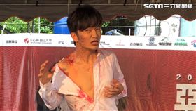 ▲唐從聖飆罵風波後，公開主持萬聖節活動。