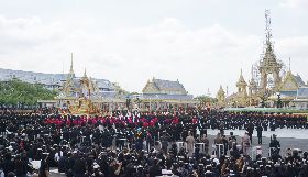 故泰王蒲美蓬葬禮彩排 莊嚴隆重