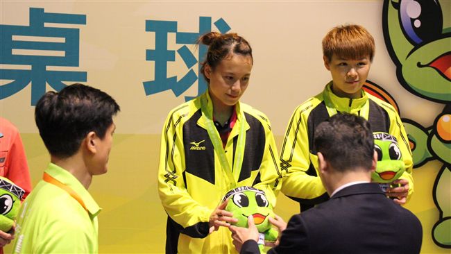 全運會桌球女雙　陳思羽／劉昱昕摘金