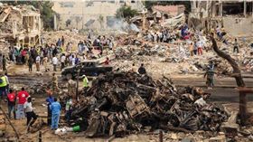 非洲,索馬利亞,汽車炸彈攻擊,爆炸（圖／翻攝自推特）