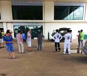 寮國台商遭槍殺。（圖擷自《萬象時報》（Vientiane Times）臉書）