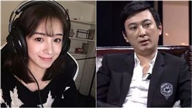 ▲二珂曾與王思聰傳緋聞。（合成圖／翻攝自微博）