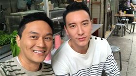 ▲張智霖PO出與王陽明的合照。（圖／翻攝自張智霖微博）
