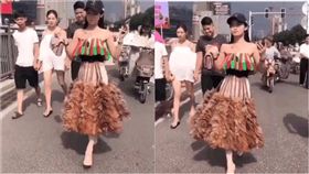 微信,刷把,雞毛毯子,欠抽,服飾,奇葩,時尚　圖／翻攝自微信　