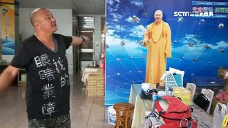 不滿海濤弟子偷布條　男道場潑餿抗議