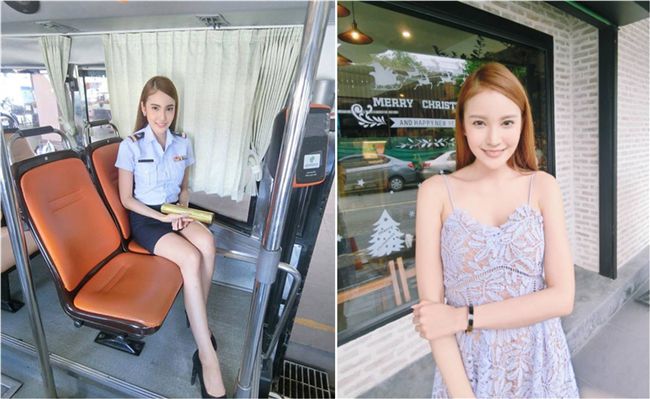 公車上驚見售票女神　讓網友瘋狂朝聖
