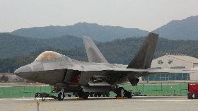 首爾航空展上的美軍F-22戰機