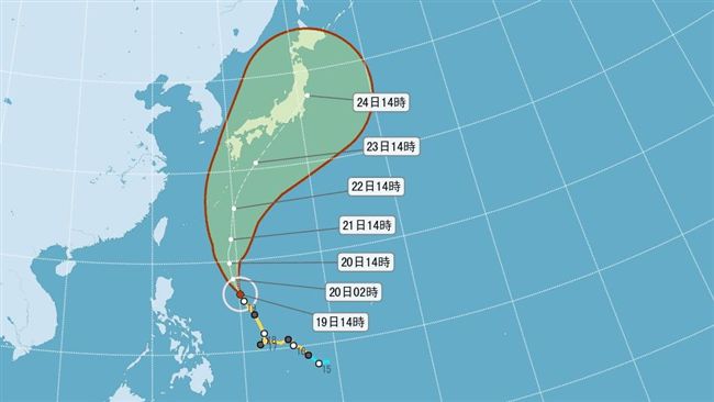 蘭恩恐變強颱　21日近海小心瘋狗浪
