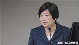 勞動部長林美珠19日赴立法院備詢，衛環委員會。 圖／記者林敬旻攝