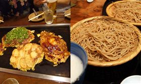 大阪燒、蕎麥麵（圖／翻攝維基百科）