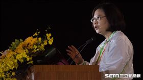 ▲總統蔡英文在全運會開幕致詞。（圖／記者蔡宜瑾攝影）