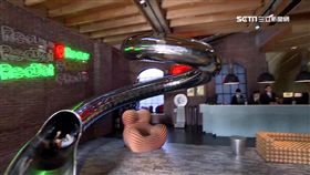 內建滑梯.拉皮賣餅 舊樓