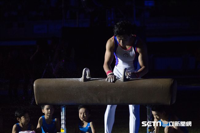 ▲106年全國運動會開幕典禮，體操國手唐嘉鴻。（圖／記者蔡宜瑾攝影）