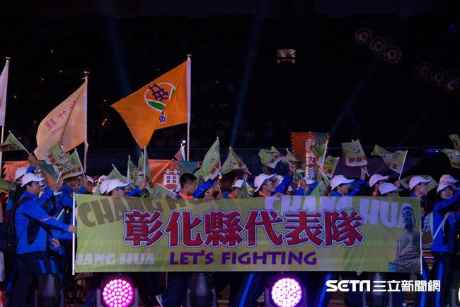 ▲106年全國運動會開幕典禮，彰化縣代表隊。（圖／記者蔡宜瑾攝影）