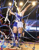 台灣史上第一次日本女子摔角聯盟StardomVS大江戶隊，6人大混戰。（記者邱榮吉/攝影）