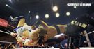 台灣史上第一次日本女子摔角聯盟StardomVS大江戶隊，6人大混戰。（記者邱榮吉/攝影）