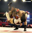 台灣史上第一次日本女子摔角聯盟StardomVS大江戶隊，6人大混戰。（記者邱榮吉/攝影）