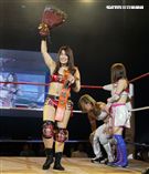 台灣史上第一次日本女子摔角聯盟StardomVS大江戶隊，6人大混戰。（記者邱榮吉/攝影）