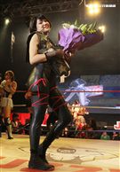 台灣史上第一次日本女子摔角聯盟StardomVS大江戶隊，6人大混戰。（記者邱榮吉/攝影）