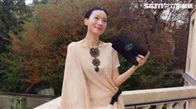 ▲坣娜即將步入禮堂。（圖／LANVIN、林莉提供）