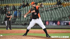 ▲統一獅麥克爾。（圖／記者王怡翔攝）