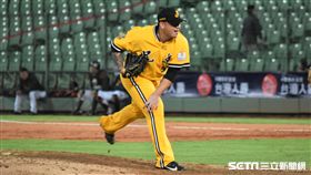 ▲中信左投洪宸宇投滿5局。（圖／記者王怡翔攝）